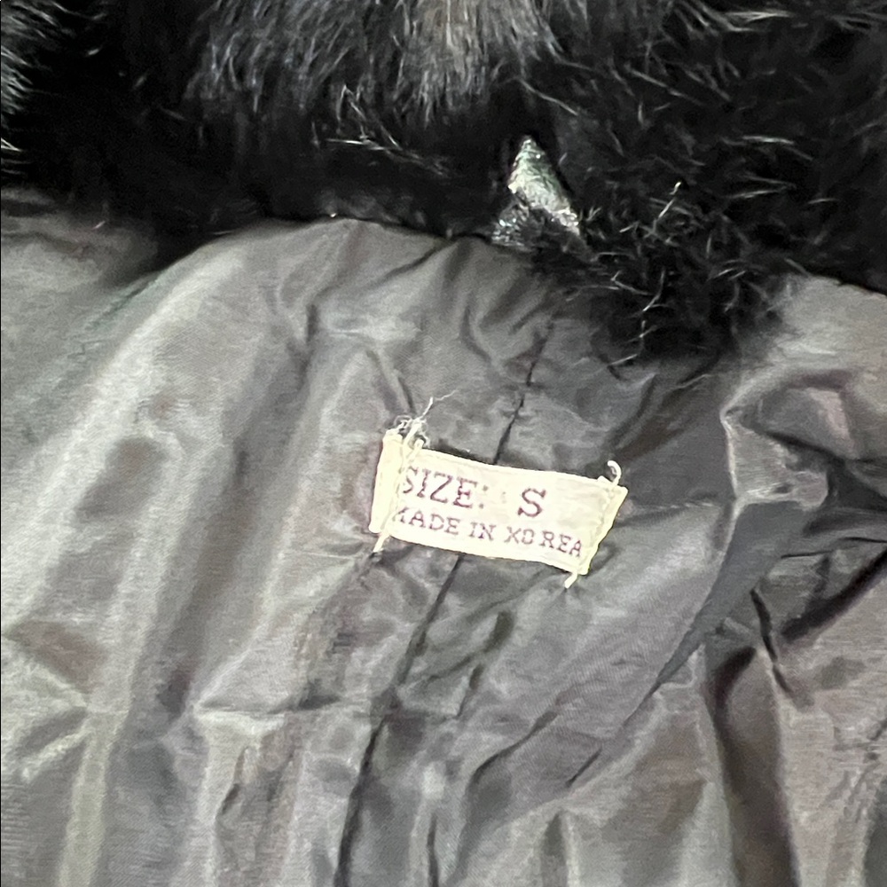 Vintage Black Rabbit Fur jacket - Picture 4 of 4